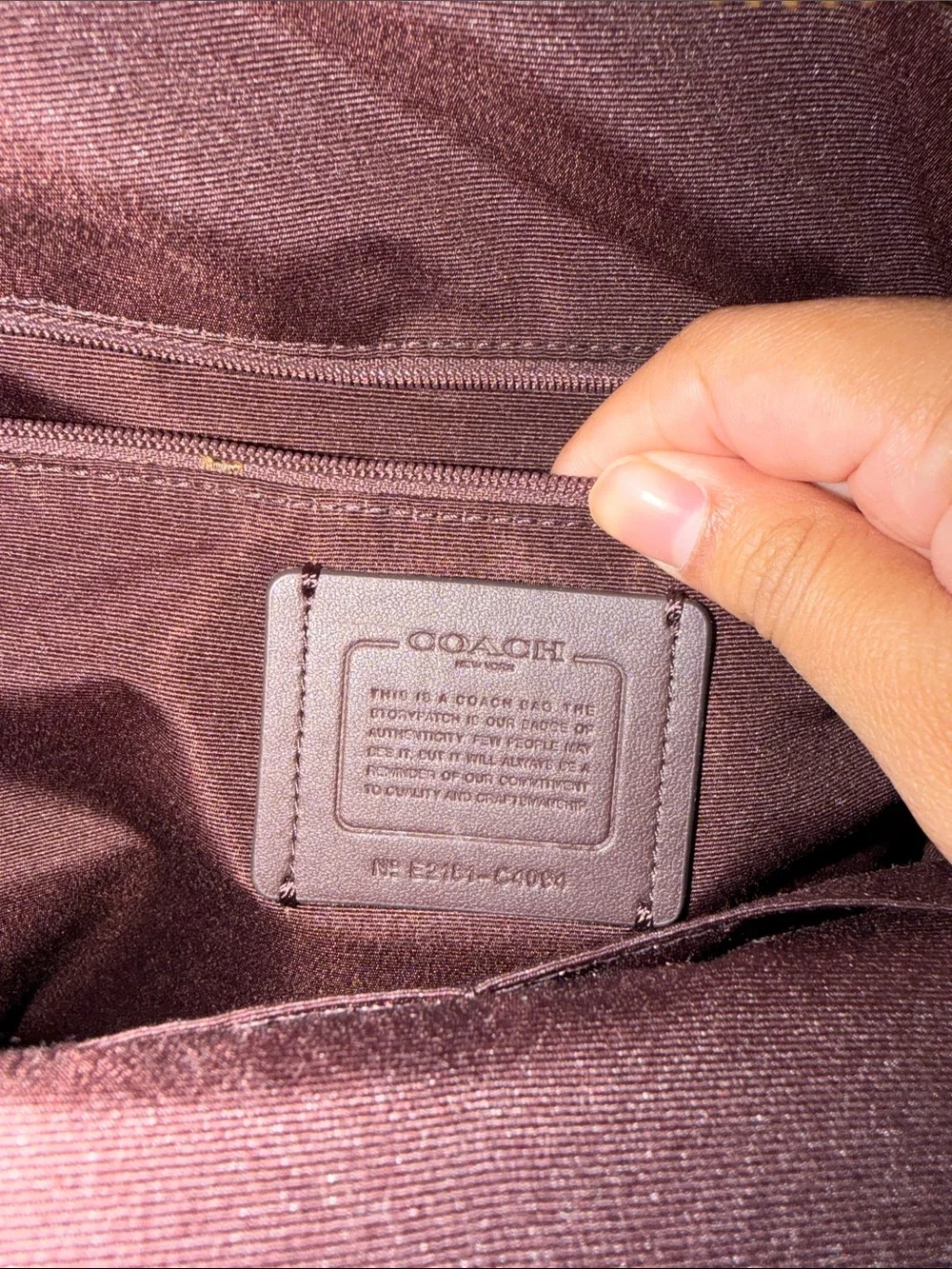 Coach compact backpack